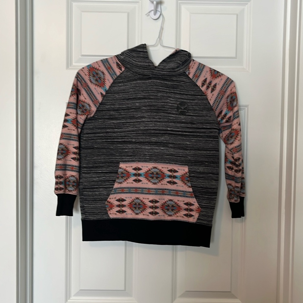 Hooey Aztec Print Design Sweatshirt Youth Unisex Size M